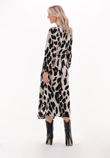 Leopard OBJECT Midi jurk LEONORA L/S WRAP MIDI DRESS - large