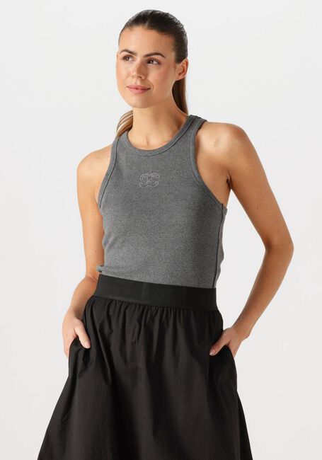 CO'COUTURE Haut SAHARACC EMBROIDERY TANK TOP en gris - large