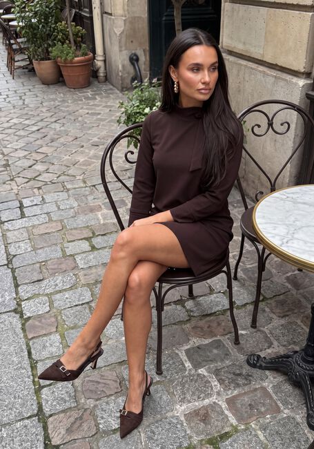 ANA ALCAZAR Robe midi 042187.3911 en marron - large