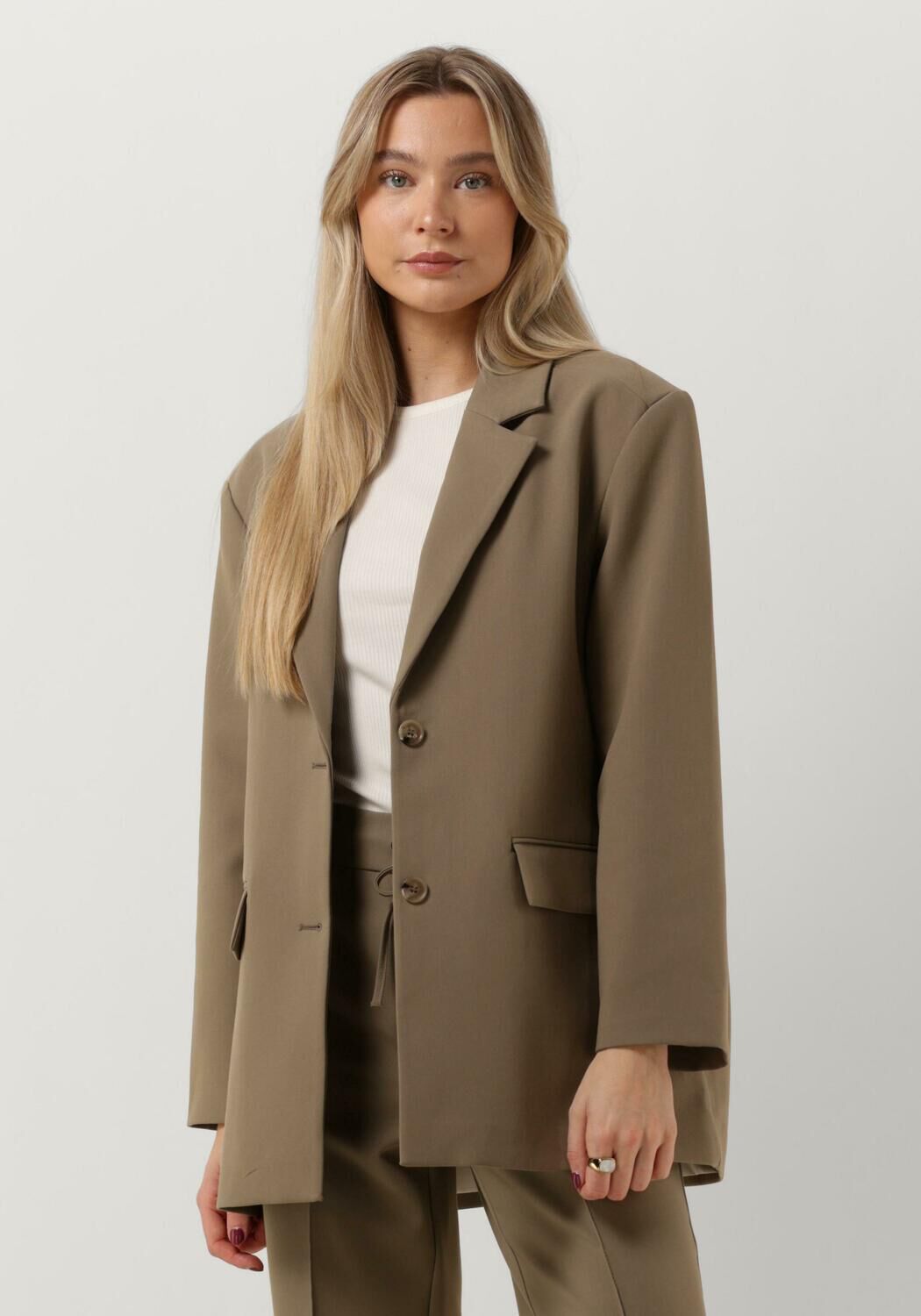 khaki selected femme blazer slfvinnie ls blazer wda
