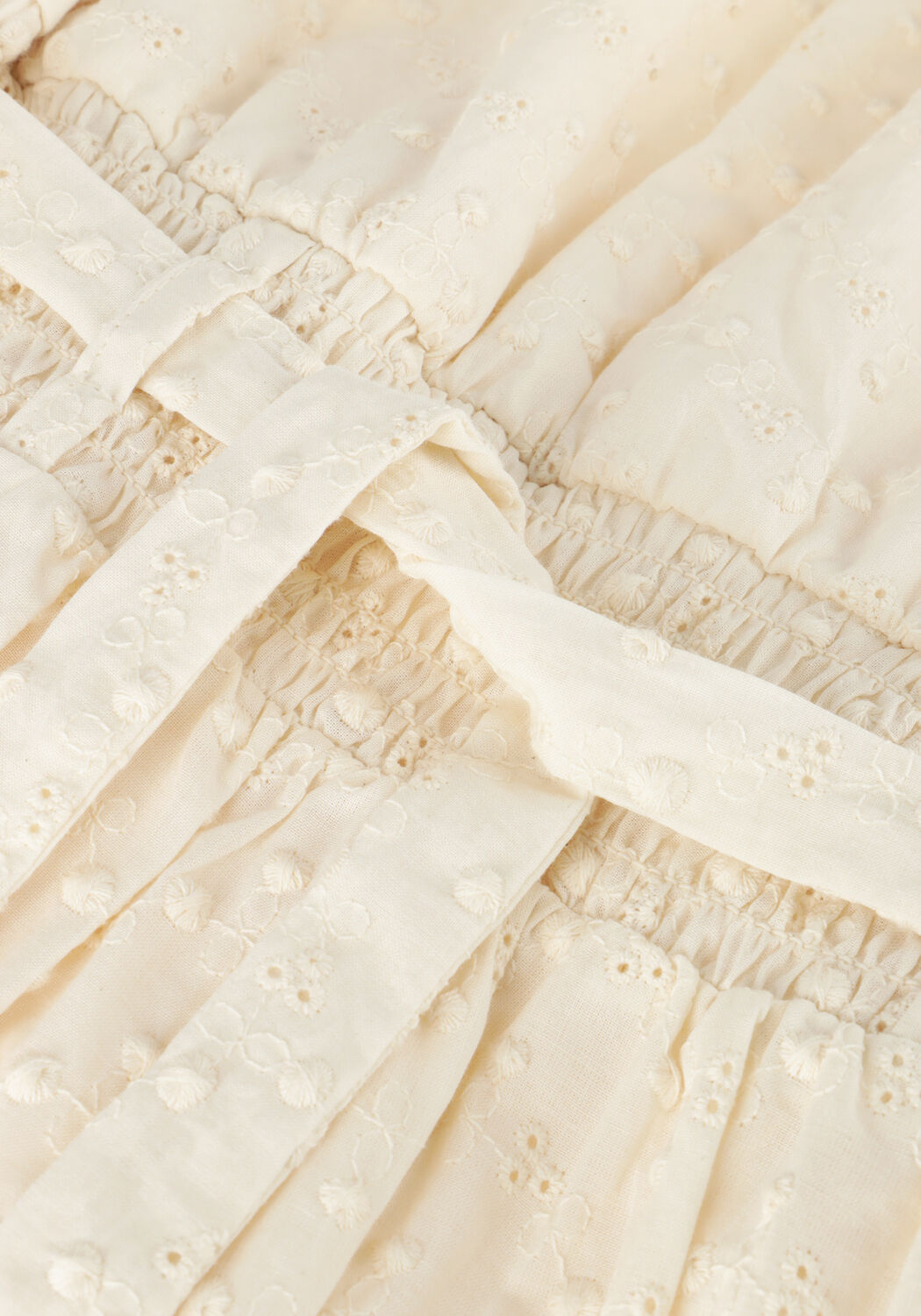 NONO Mini robe MIRON EMBROIDERY ANGLAISE DRESS &Eacute;cru - large