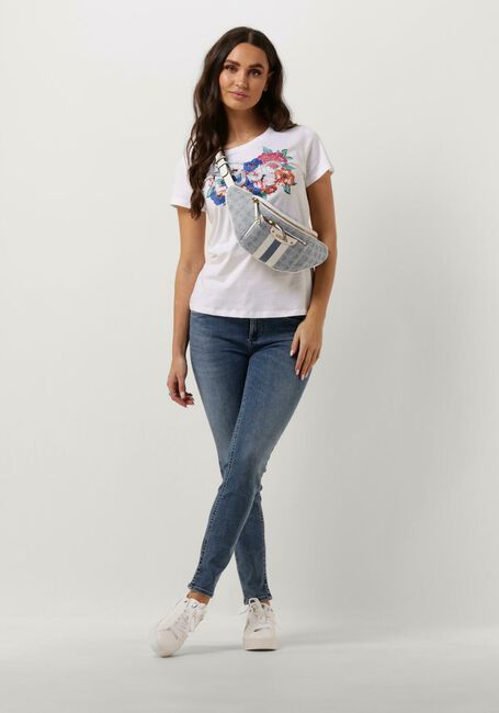 LIU JO T-shirt JERSEY+LIUJO ALLOVER T-SHIRT en blanc - large
