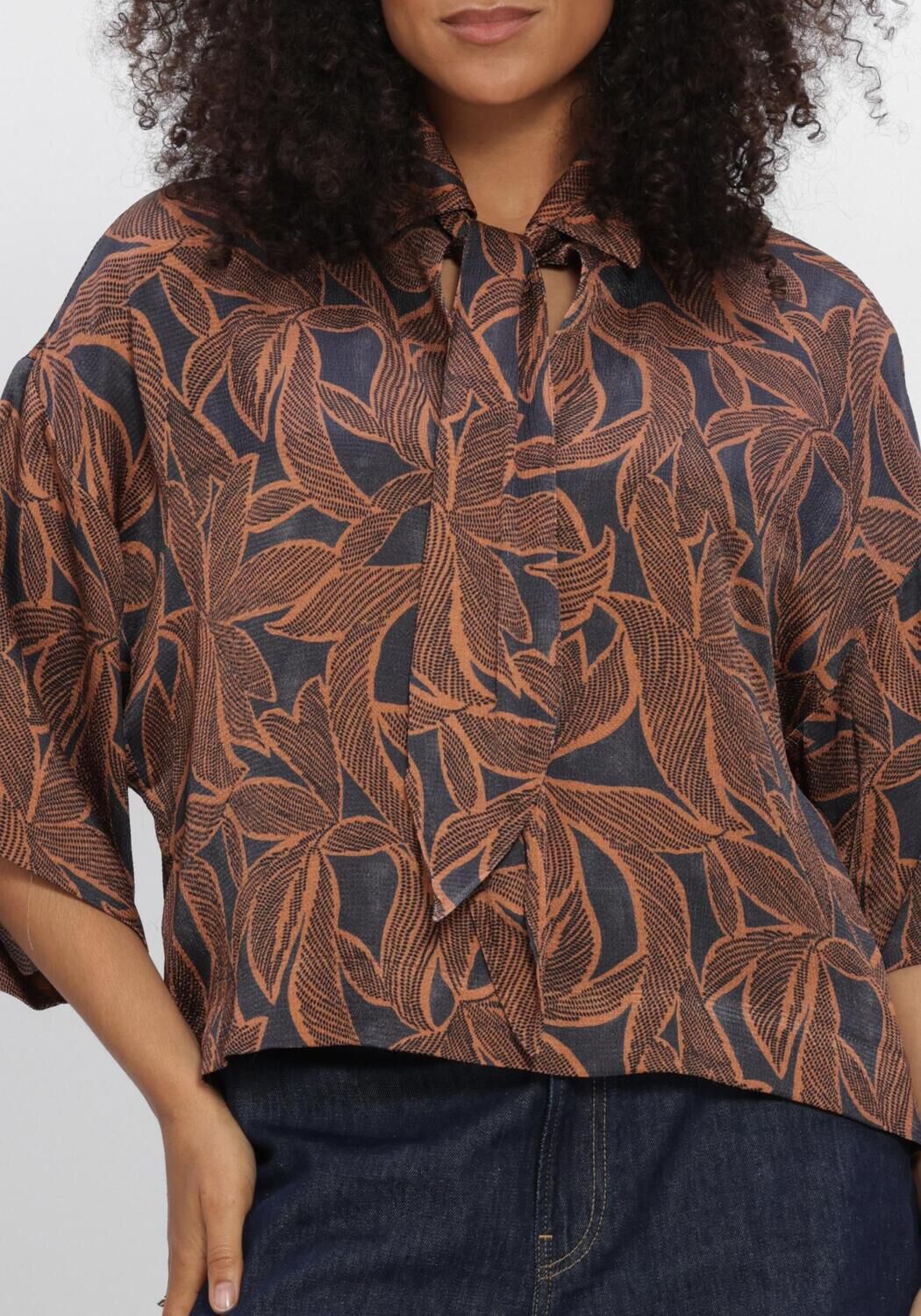 SUMMUM TOP ABSTRACT FLOWERS Blouses en marron - large