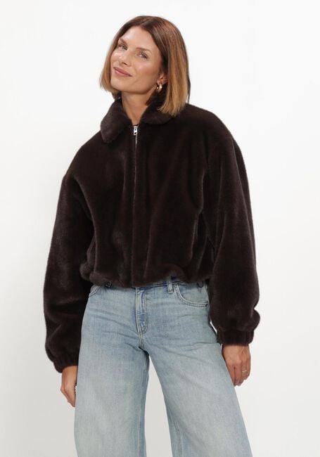 Bruine WITHBLACK Faux fur jas WBLNOHR FAUX FUR JACKET - large