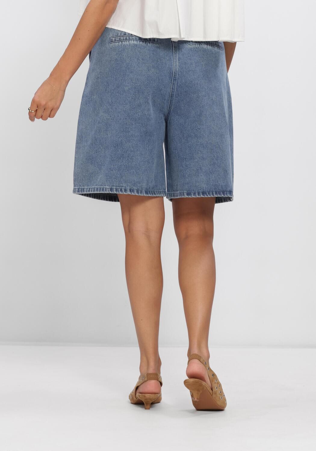 Blauwe NEO NOIR Korte broek ROSEL DENIM SHORTS - large