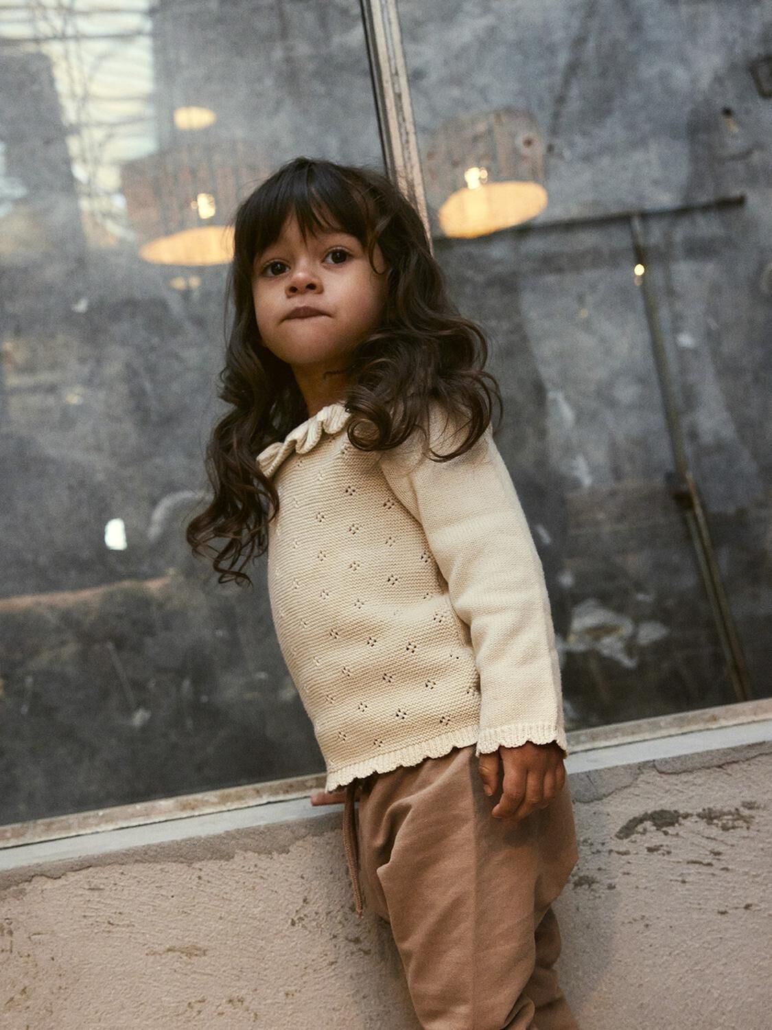 LIL' ATELIER Pull NMFLAGUNA LS KNIT LIL NOOS &Eacute;cru - large