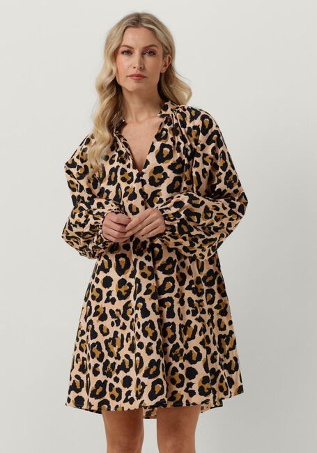 Bruine NOTRE-V Mini jurk NV-DAYO MINI DRESS - large