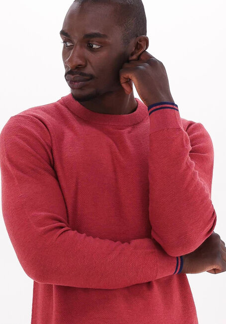 SCOTCH & SODA Pull STRUCTURED CREWNECK PULLOVER en rouge - large