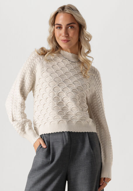 OBJECT Pull OBJSIDA KNIT L/S RE PULLOVER Blanc - large