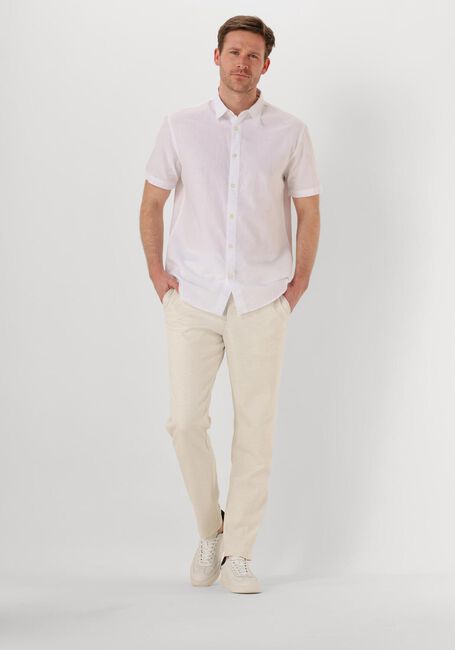 SELECTED MEN Chemise décontracté SLHREG-SUN SHIRT SS NOOS en blanc - large