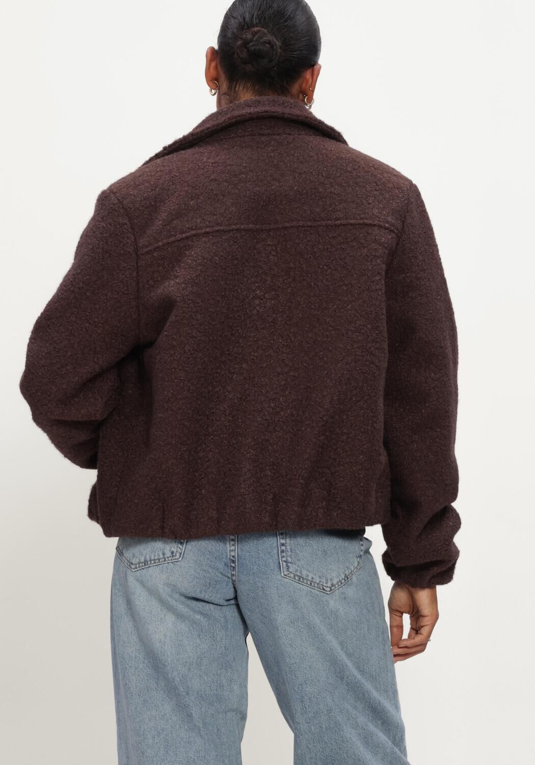 NUKUS Manteau Teddy MADELIN JACKET BOUCLE en marron - large
