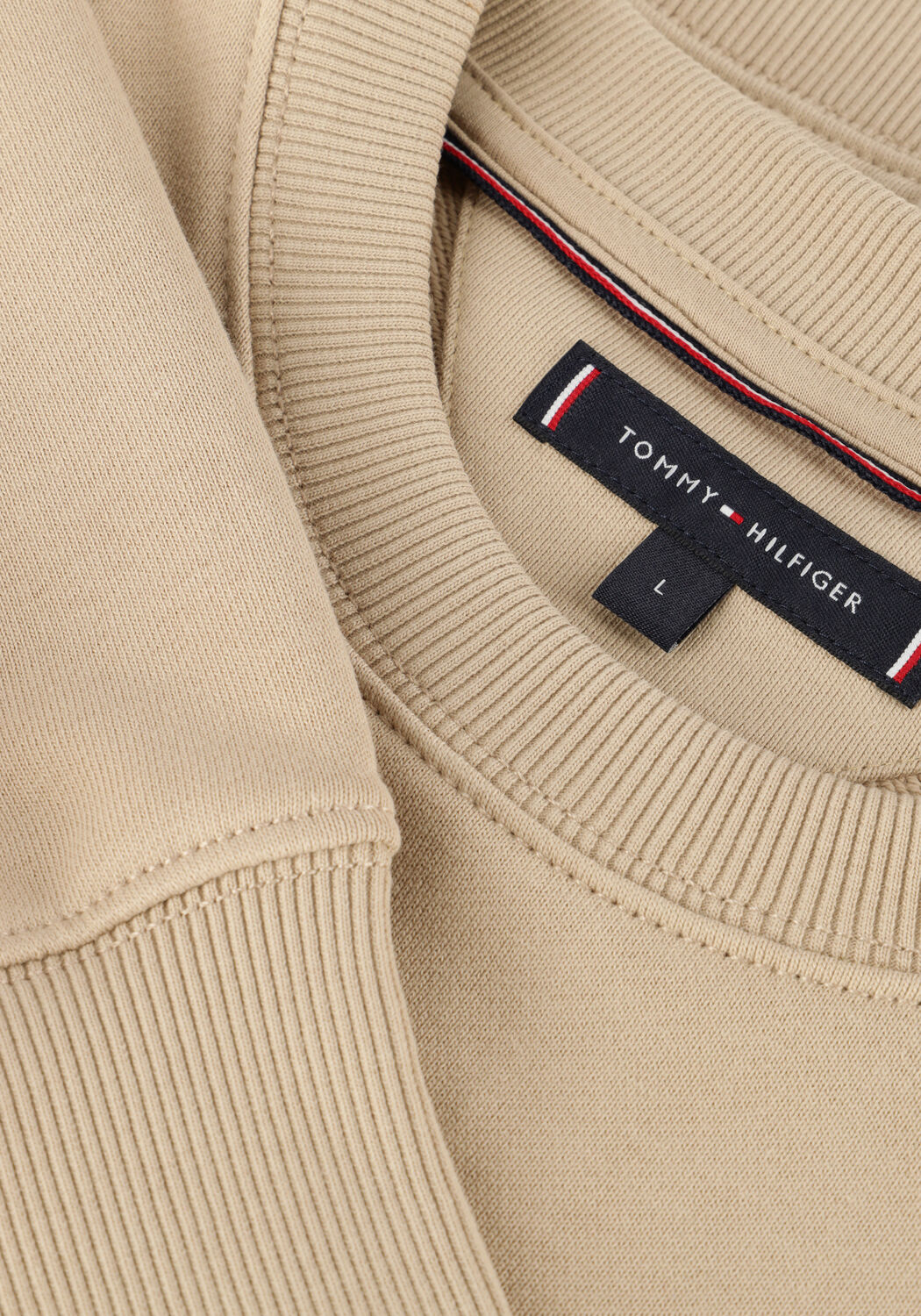 TOMMY HILFIGER Pull ESSENTIAL TERRY CREWNECK Kaki - large