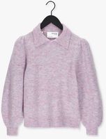 SELECTED FEMME Pull SLFSIA-LOUISA LS KNIT POLO B Lilas