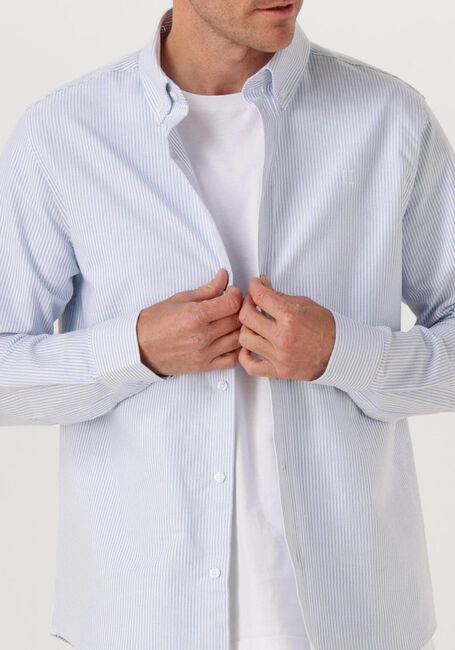 Blauwe LES DEUX Overhemden KONRAD OXFORD SHIRT MEN - large