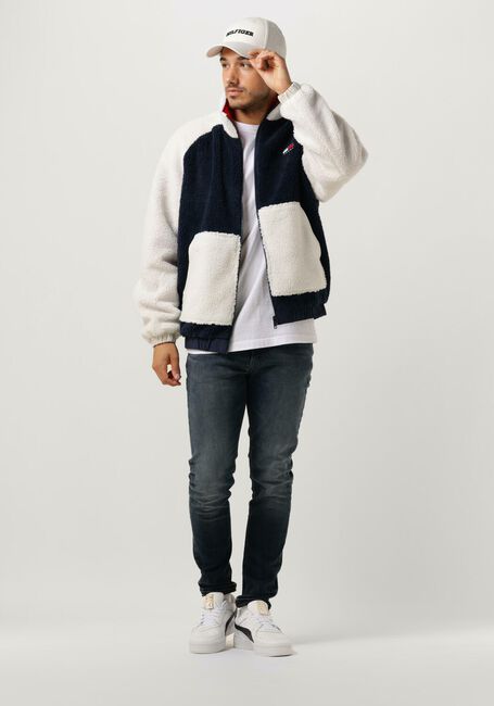 Blauwe TOMMY JEANS Jack TJM REVERSIBLE SHERPA JACKET - large