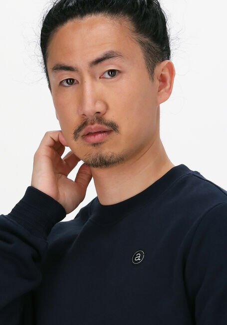 Donkerblauwe ANERKJENDT Sweater AKALLEN NOOS CREWNECK - large