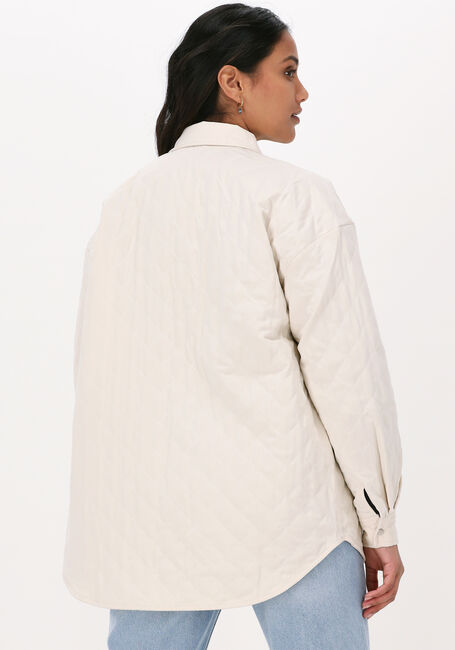NA-KD Gilet QUILTED OVERSIZED OVERSHIRT Blanc - large