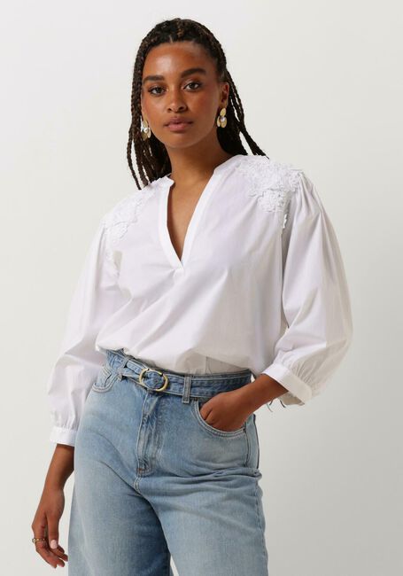 TWINSET MILANO WOVEN BLOUSE Blouses en blanc - large