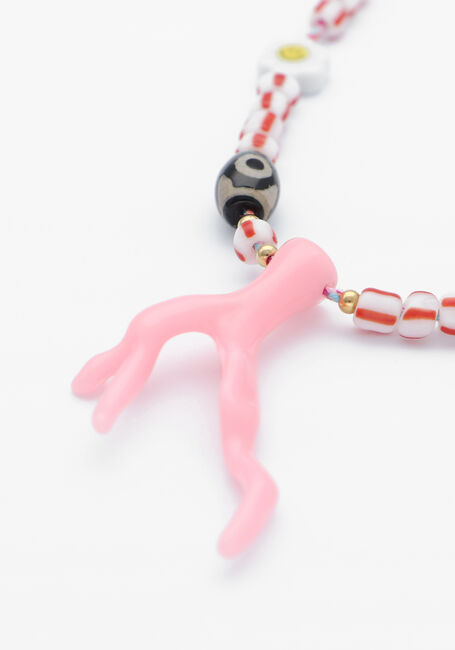 BONNIE STUDIOS PENDANT PARTY PINK NECKLACE Bijou en rose - large