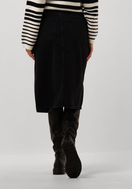 OBJECT Jupe midi OBJHARLOW MIDI DENIM SKIRT en noir - large