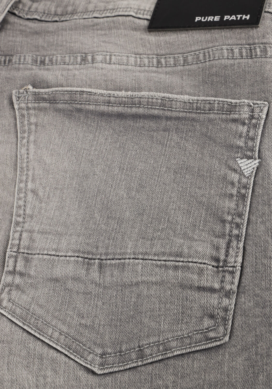 PURE PATH Pantalon courts THE STEVE SKINNY FIT DENIM SHORTS en gris - large