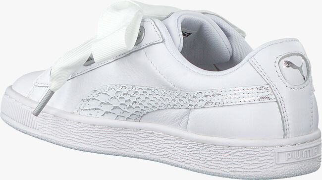 Witte PUMA Sneakers BASKET HEART OCEANAIRE - large