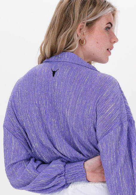 ALIX THE LABEL KNITTED LUREX MESH BLOUSE Blouses Lilas - large