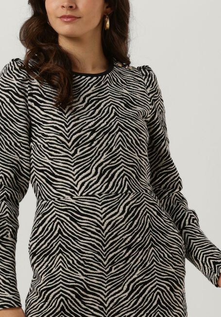 Zwarte VANILIA Mini jurk ZEBRA GOLD MINI - large