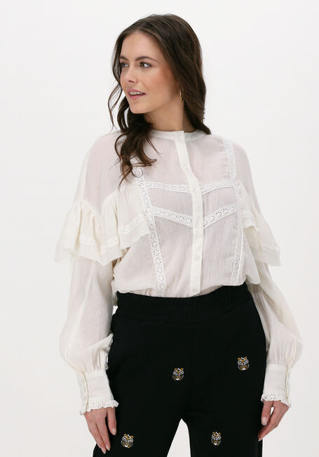 Ecru ALIX THE LABEL  LADIES WOVEN CRINKEL - large