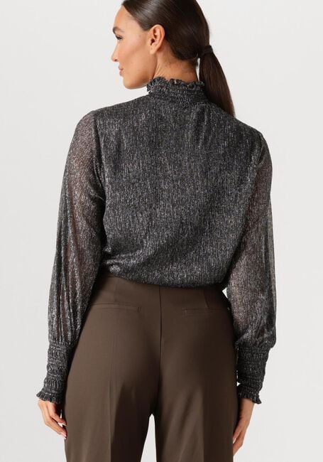 Donkergrijze MOS MOSH Top MMXIMENA GLAM LS BLOUSE - large