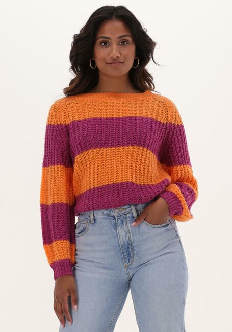 YDENCE Pull KNITTED SWEATER FRANKIE en orange - large