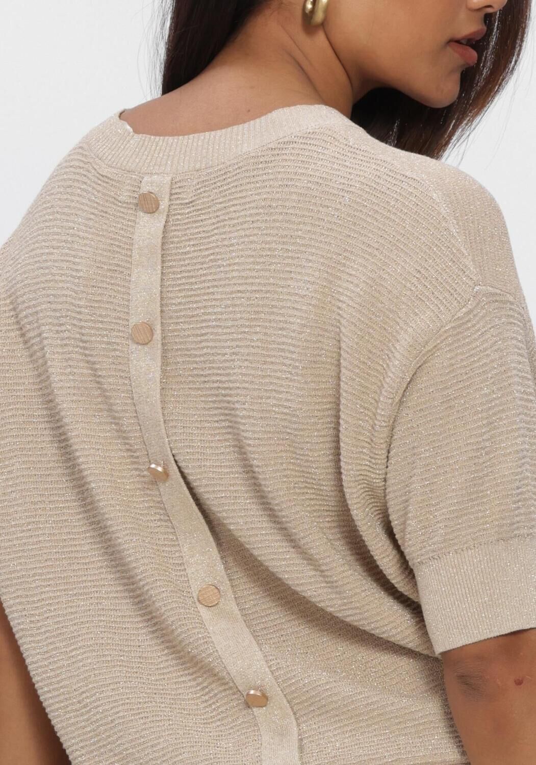 NUKUS Haut KINTY TOP LUREX en beige - large