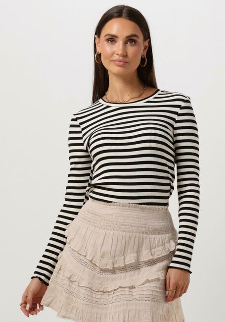 SELECTED FEMME T-shirt ANNA LS CREW NECK TEE STRIPE en blanc - large