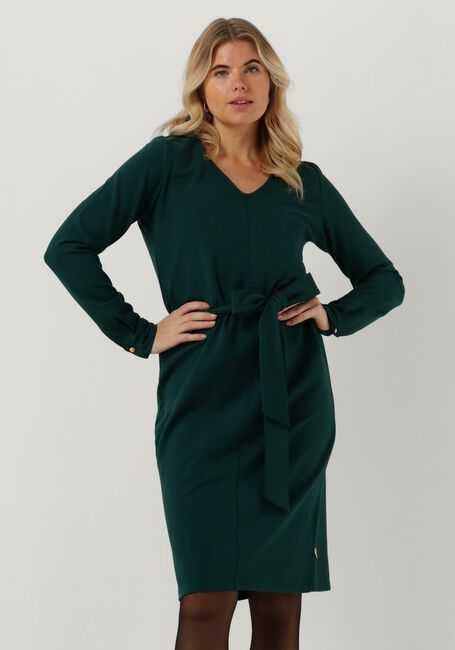 JANSEN AMSTERDAM Robe midi VICTORIA en vert - large