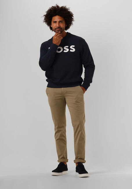 BOSS ORANGE Pull WEBASICCREW Bleu foncé - large
