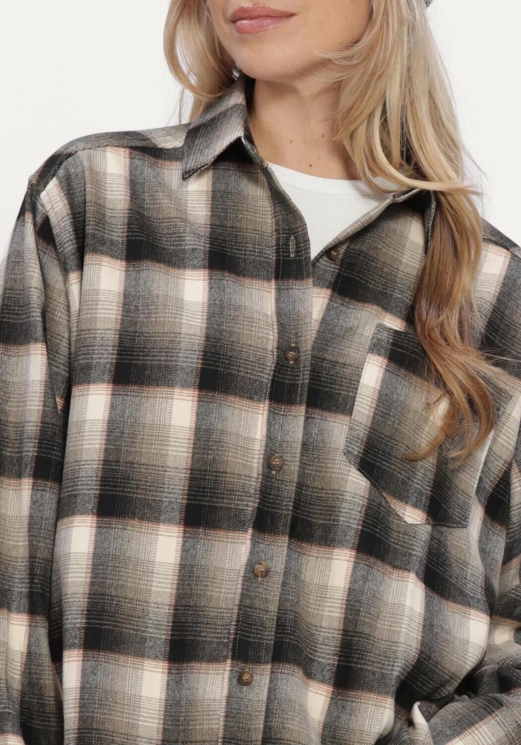 NEO NOIR DALMA FLANNEL CHECK SHIRT Blouses en vert - large