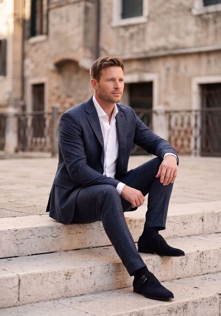 PROFUOMO Chemise classique FINE TWILL - SLIM FIT - NON IRON EXTRA LONG SLEEVE en blanc - large