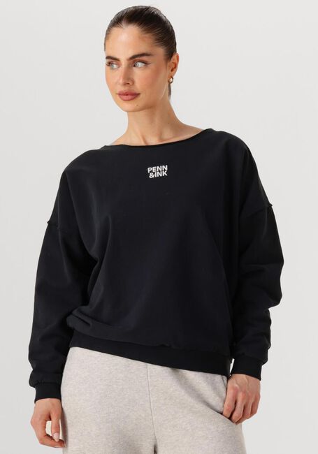 PENN & INK Pull SWEATER W25F1703 en noir - large