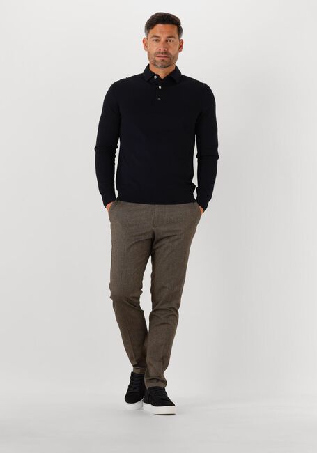 Donkerblauwe PROFUOMO Trui POLO ONEPIECE LUXURY BASIC - large