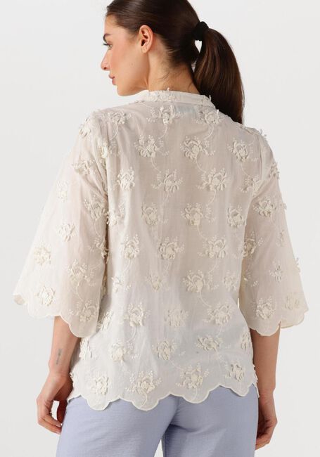 Witte LOLLYS LAUNDRY  LOUISELL BLOUSE SS - large