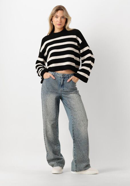 Blauwe GESTUZ Straight leg jeans ZORAHGZ MW JEANS - large
