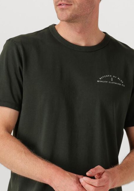 Donkergroene BUTCHER OF BLUE T-shirt ARMY QCC TEE - large