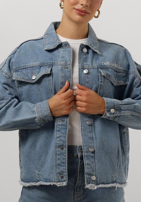 ALIX THE LABEL Veste en jean LADIES WOVEN DENIM JACKET Bleu clair - large