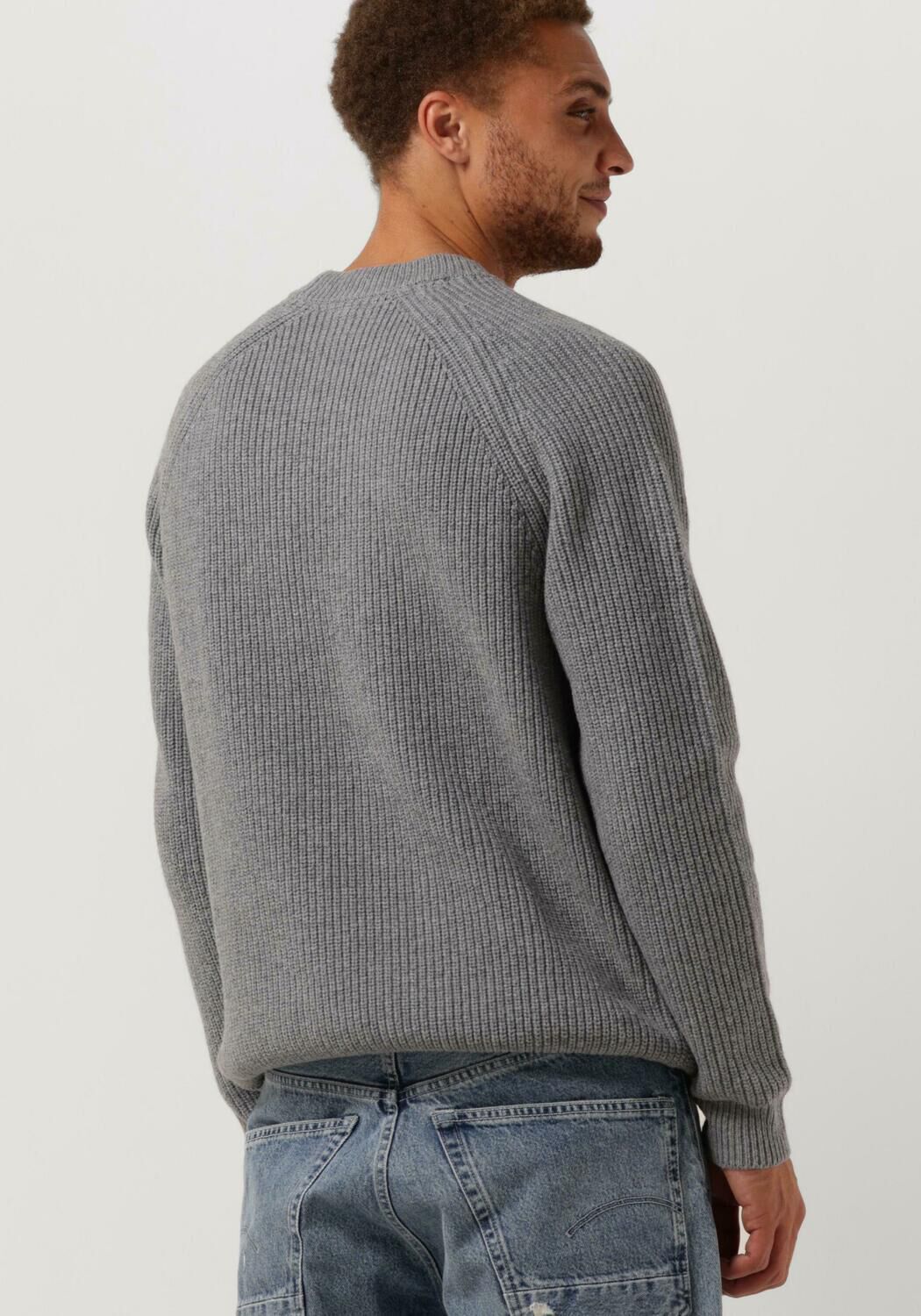 Grijze LYLE SCOTT Trui SHAKER STITCH MOCK NECK JUMPER Omoda