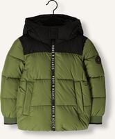 Groene SCOTCH & SODA Gewatteerde jas WATER REPELLENT HOODED PUFFER JACKET Groene SCOTCH & SODA Gewatteerde jas WATER REPELLENT HOODED PUFFER JACKET - medium