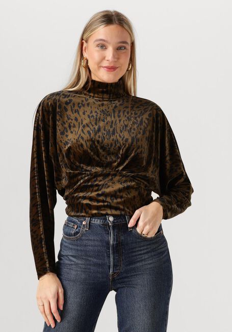 Bruine ANOTHER LABEL Top ARWEN ANIMAL TOP - large