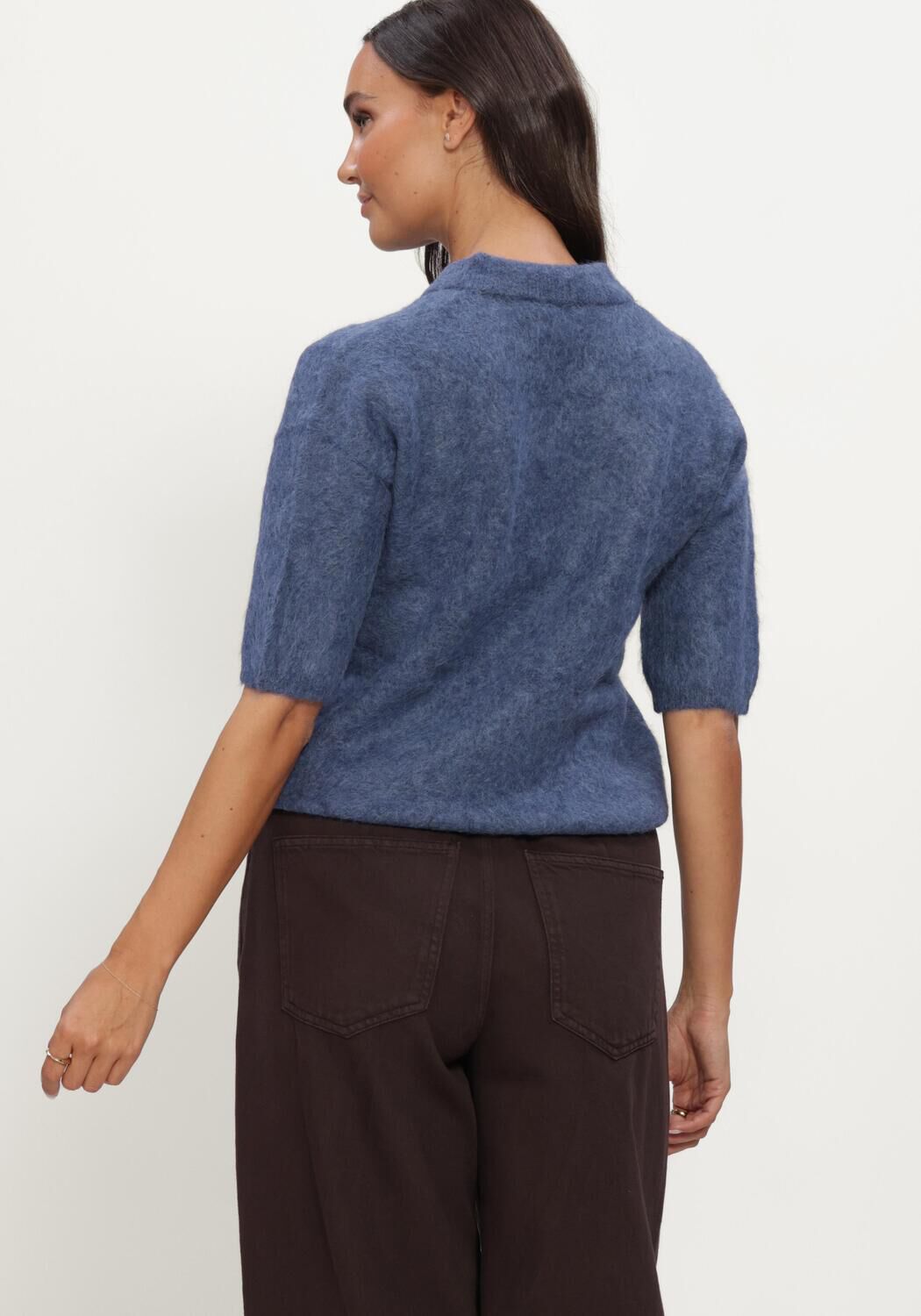 Blauwe KNIT-TED Tops & T-shirts SHERMAN TOP - large