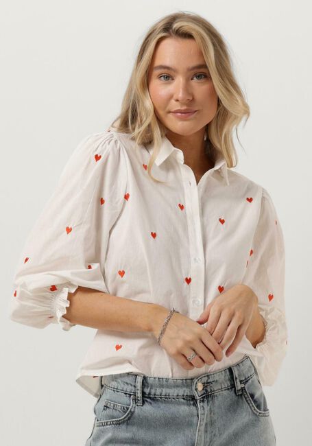 YDENCE Blouse BLOUSE CINDY HEARTS en blanc - large