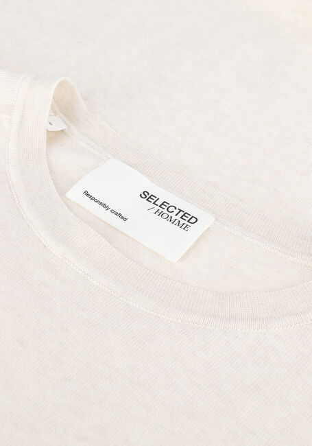 SELECTED HOMME Pull SLHBERG CREW NECK B Blanc - large