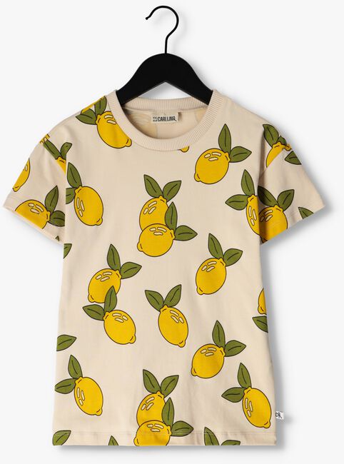 CARLIJNQ T-shirt LEMON - CREWNECK T-SHIRT Blanc - large